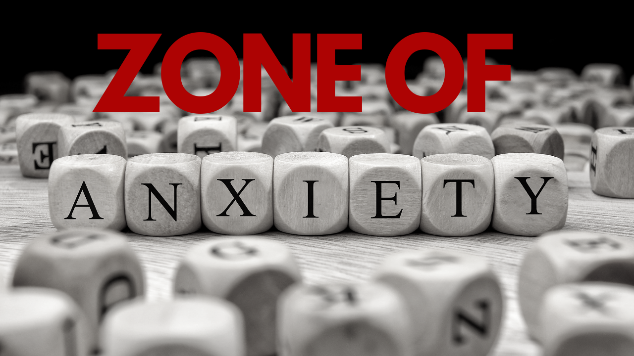 anxiety spelled using scrabble tiles